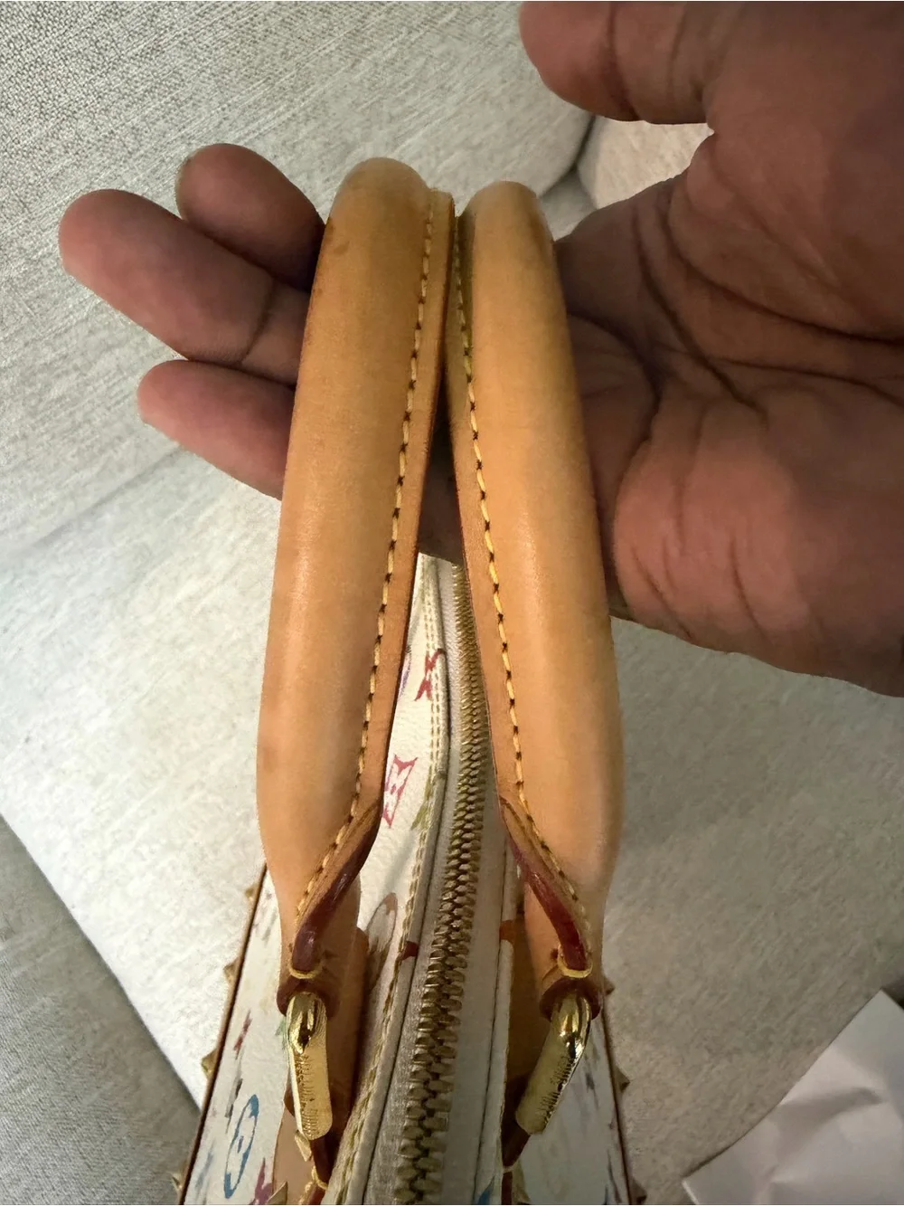 Louis Vuitton x Murakami White Multicolor Canvas Alma PM Monogram